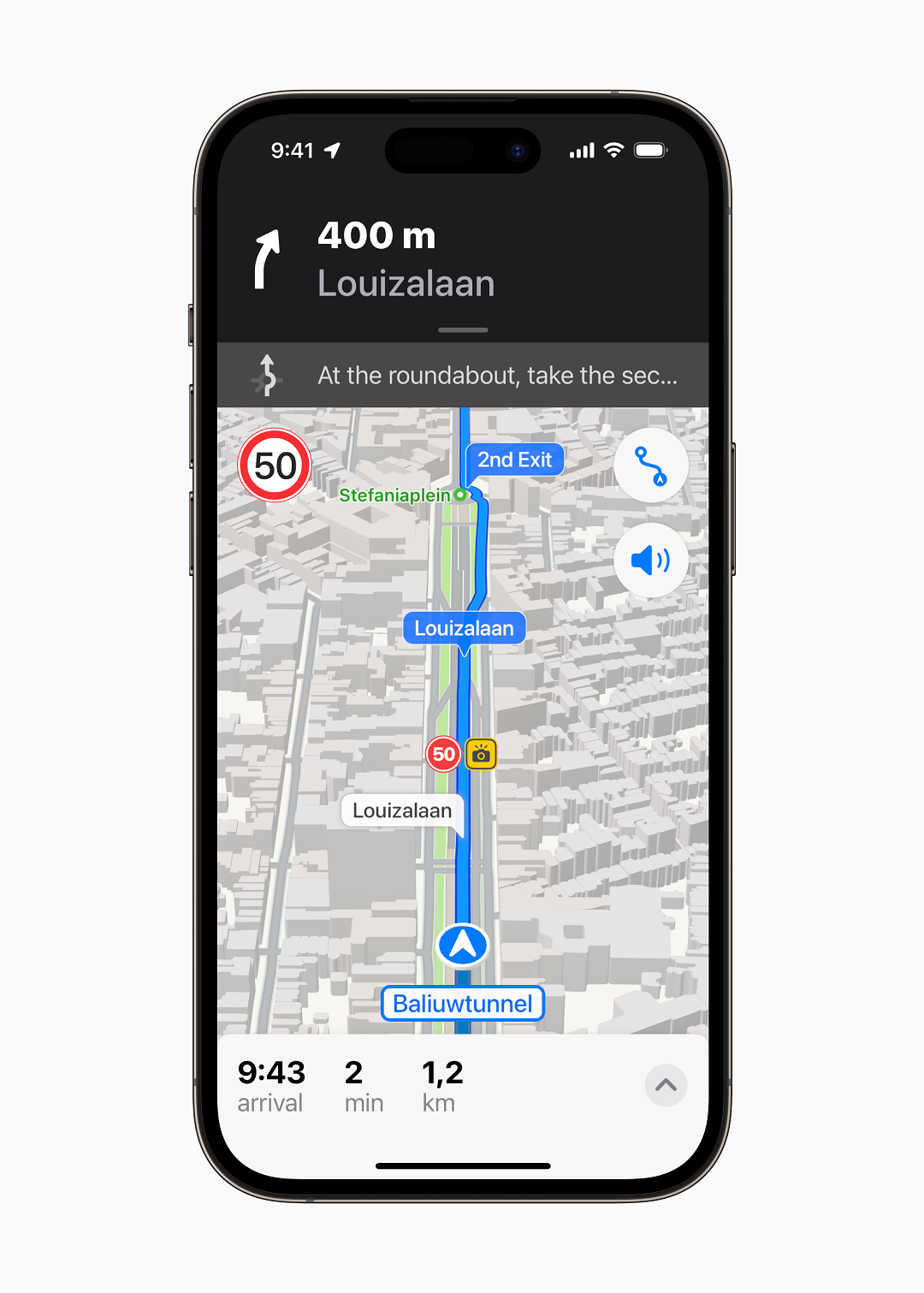 Apple Maps update 2022 Belgium speed limit traffic 1