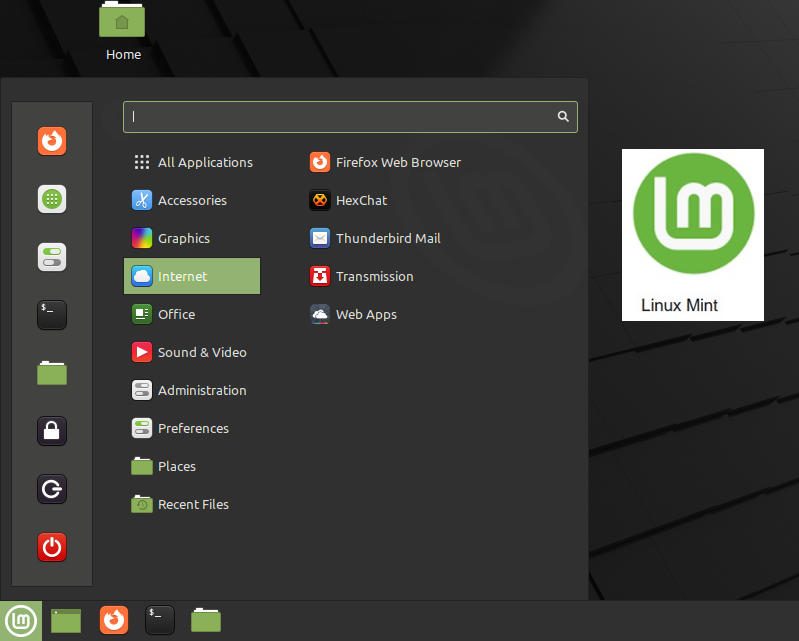 Homepage banner Linux Mint