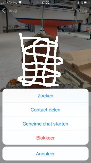 Telegram Geheime chat