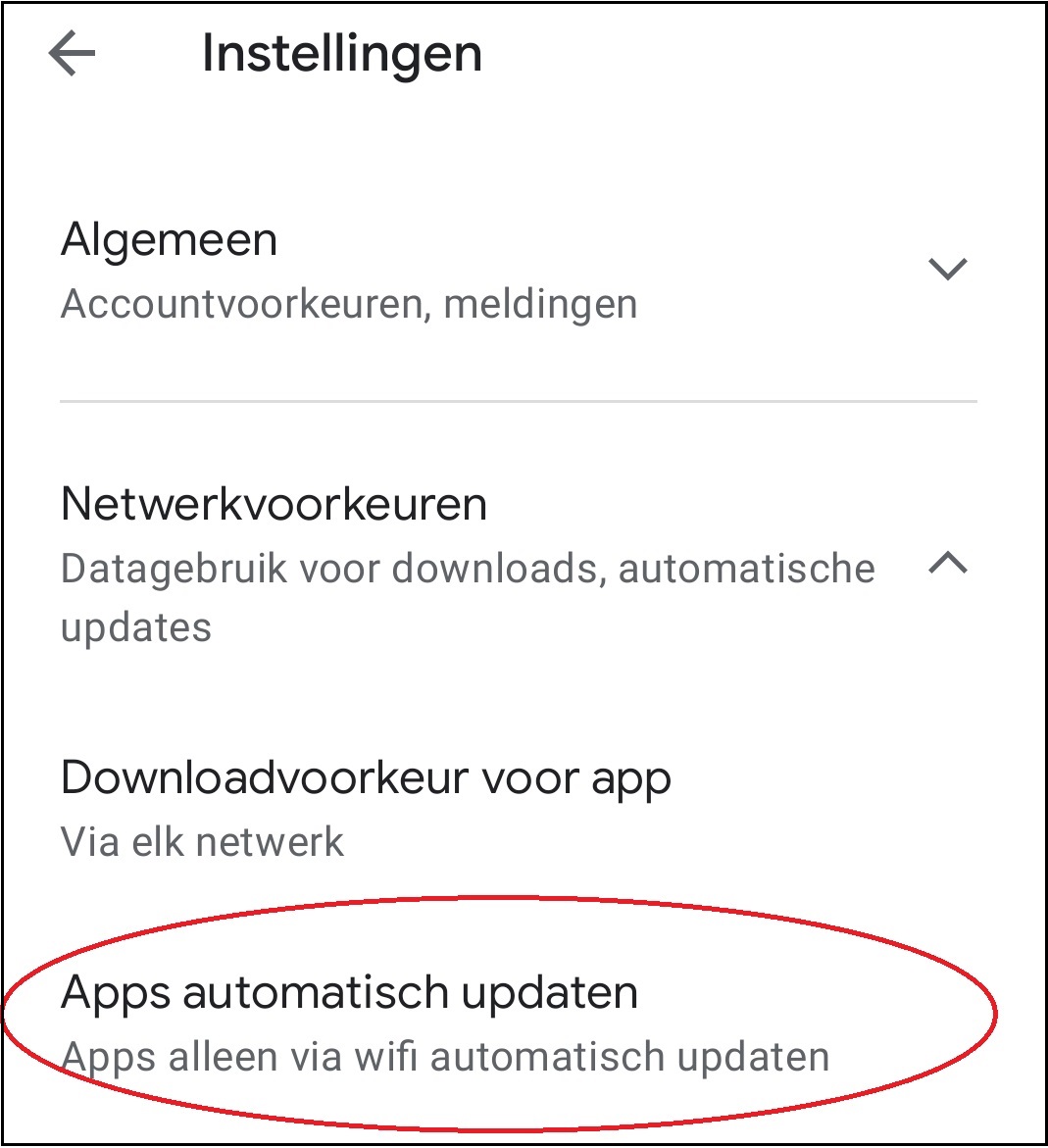 vvdw android apps updaten 7